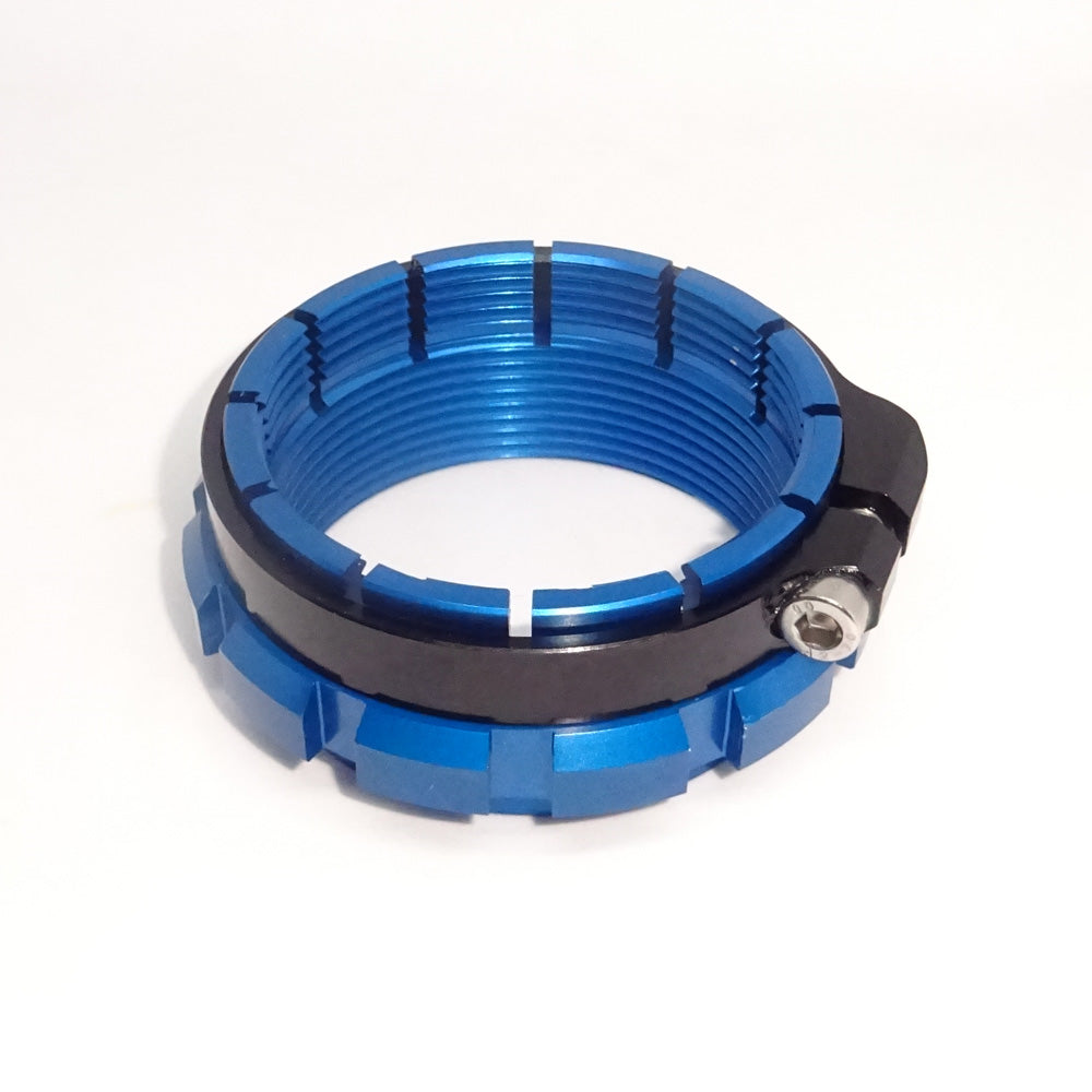 Shock Preload Adjuster KIT w/ clamp Shock WP Link KTM/HQV/GAS GAS blue - Lainer Suspension