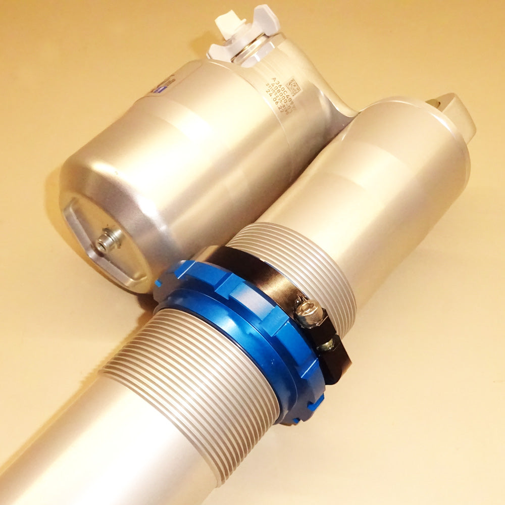 Shock Preload Adjuster KIT w/ clamp Shock WP Link KTM/HQV/GAS GAS blue - Lainer Suspension