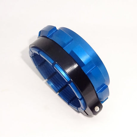 Shock Preload Adjuster KIT w/ clamp Shock WP Link KTM/HQV/GAS GAS blue - Lainer Suspension