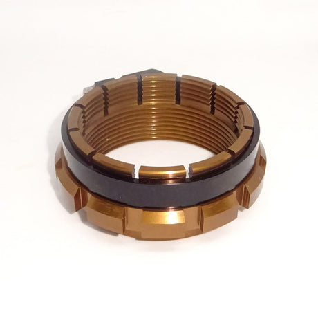 Shock Preload Adjuster KIT w/ clamp Shock WP Link KTM/HQV/GAS GAS bronze - Lainer Suspension