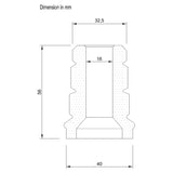 Bottom out Bumper 16mm MEDIUM - Lainer Suspension