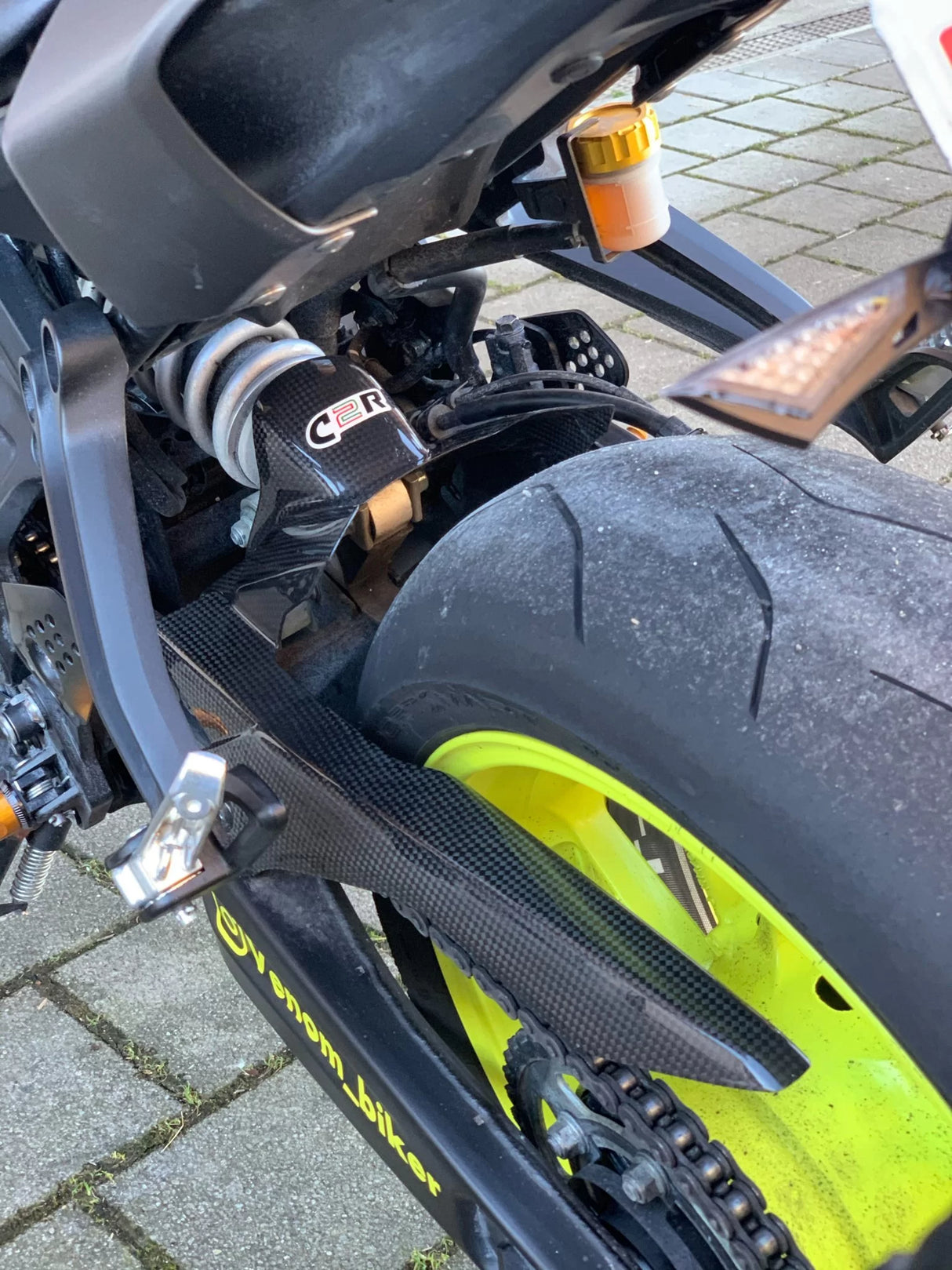 YAMAHA MT07 FZ07 2014-2024 Carbon Fiber Rear Hugger