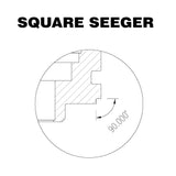 Seal Head Repair Kit 44x14 Square Seeger - Lainer Suspension