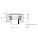 Seal Head Repair Kit 46×18 Round Seeger - Lainer Suspension
