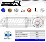 Dominator Exhaust Silencer Honda XL 125 V Varadero 2001 - 2006