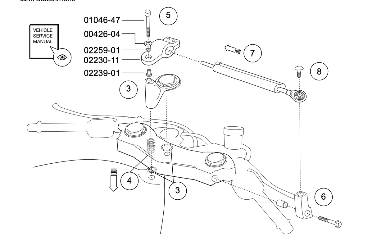 Ohlins Steering Damper SD 055 Yamaha YZF-R6 2017 - 2024