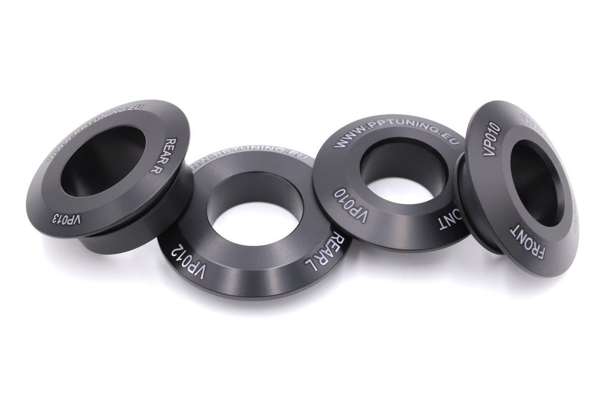 Captive wheel spacers, R6 (2017-), kit front and rear wheel