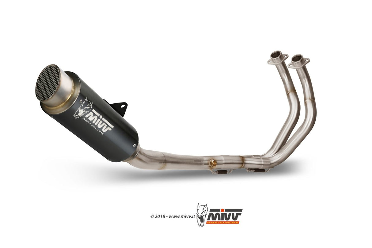 MIVV GP PRO Exhaust Black for Yamaha MT-07 14-24
