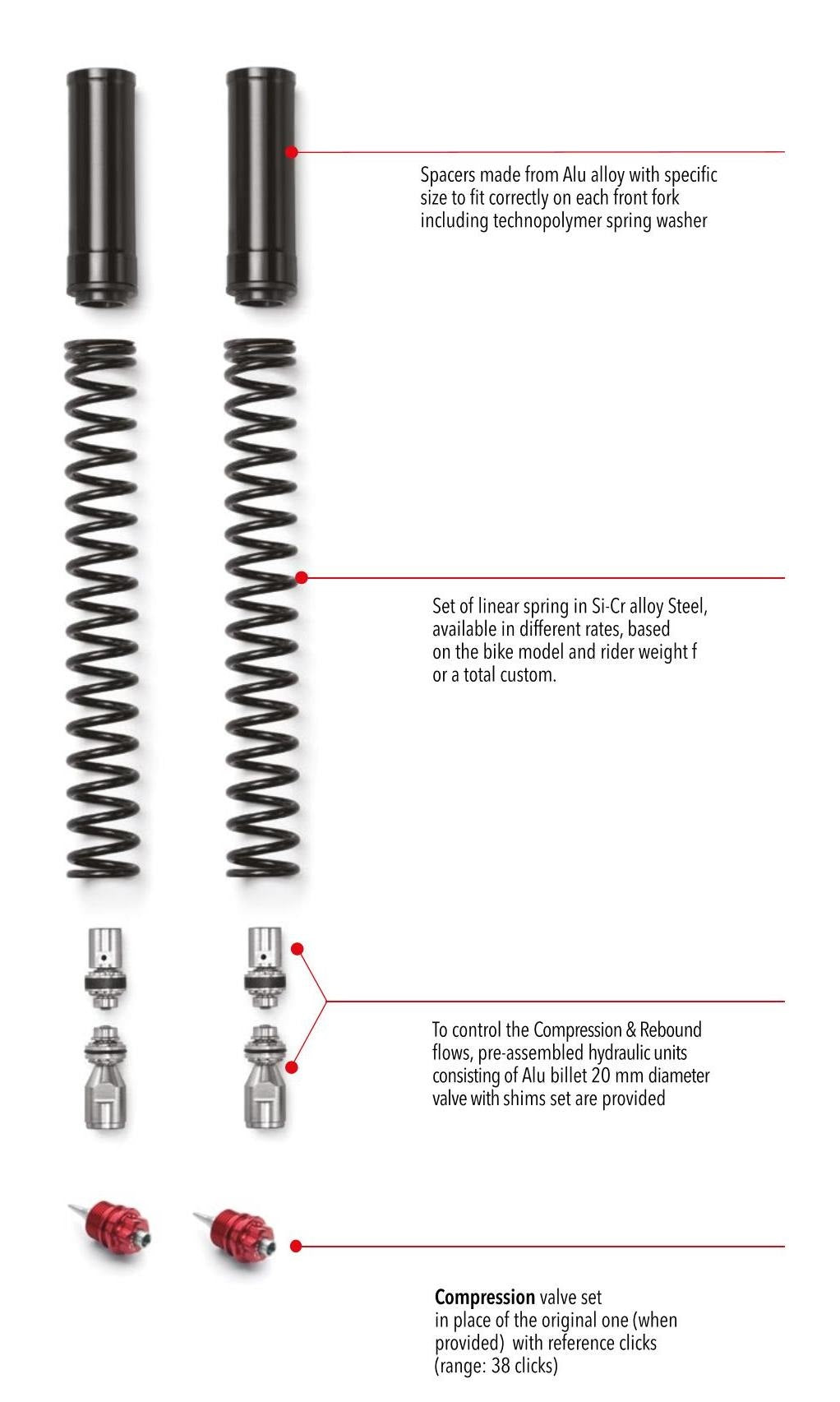 Fork KIT FRK TIGER SPORT 1050 2013 - 2020