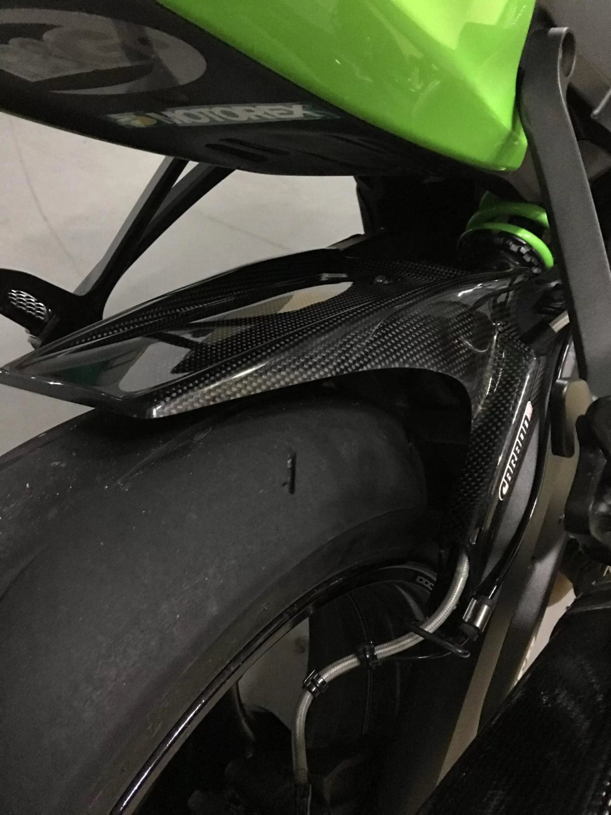 Kawasaki ZX10R 2011-2024 Carbon Fiber Rear Hugger Extended