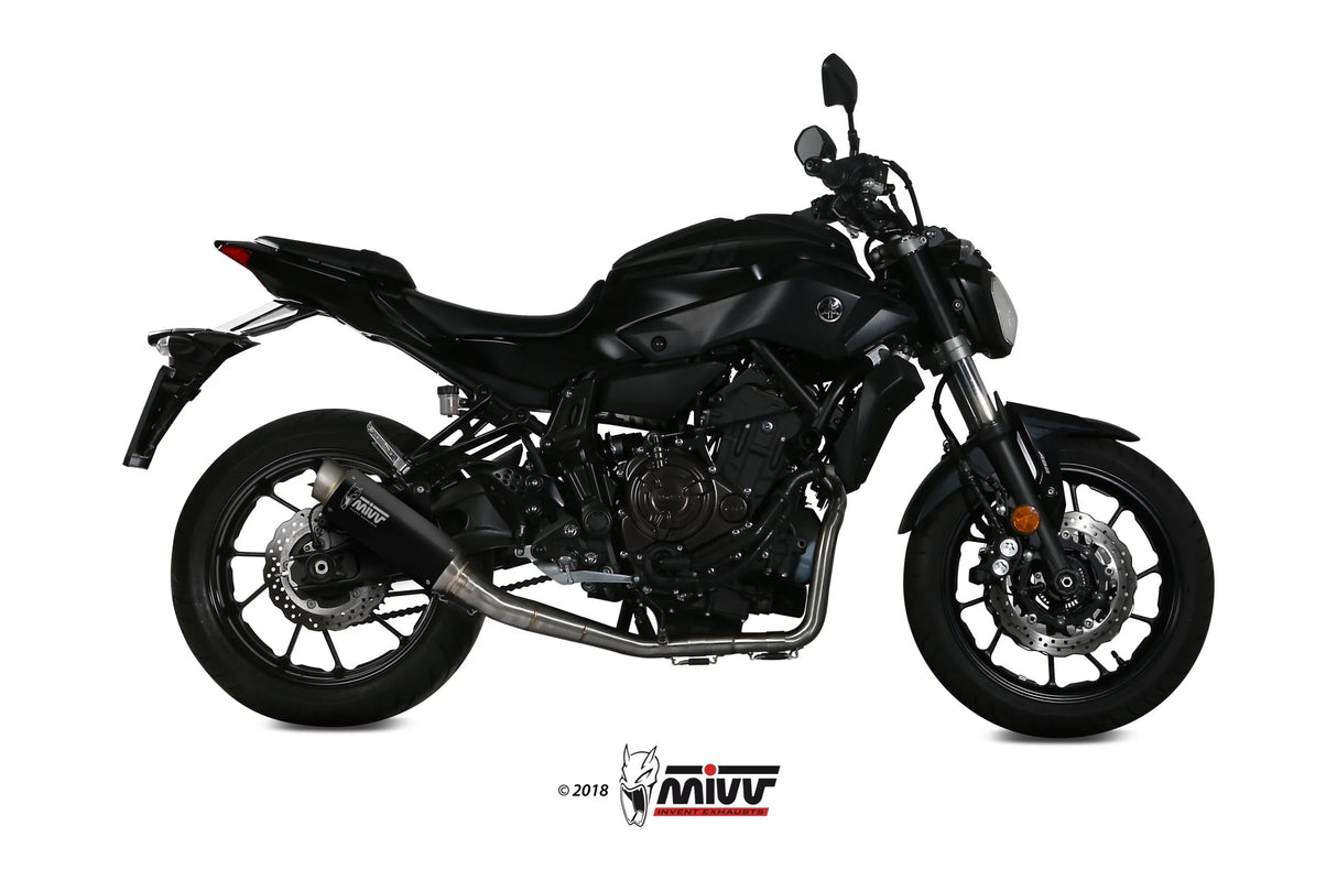 MIVV GP PRO Exhaust Black for Yamaha MT-07 14-24