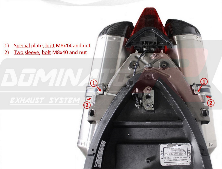 Dominator Exhaust Silencer Shiver 750 2007-2016